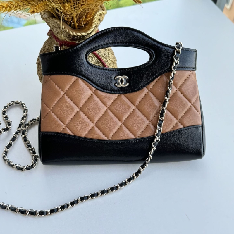 Ch*el top handle bags